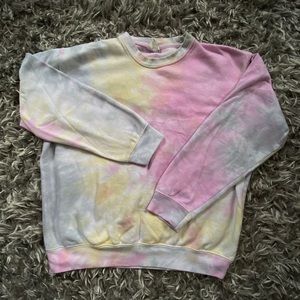 Tie dye crew neck